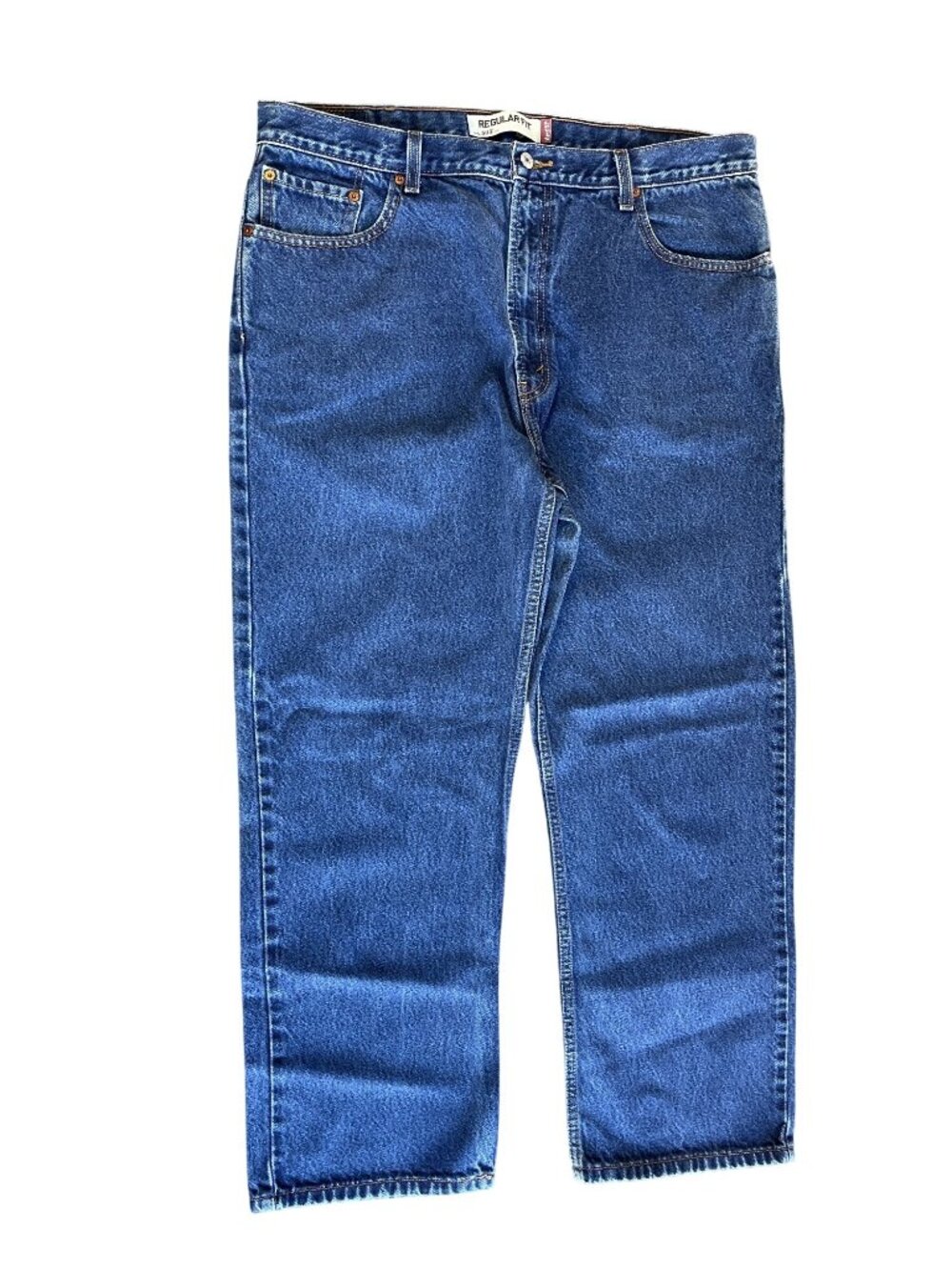 Levis Mens Regular Fit 505 Jeans W42 L30 Blue Denim Made In Lesotho